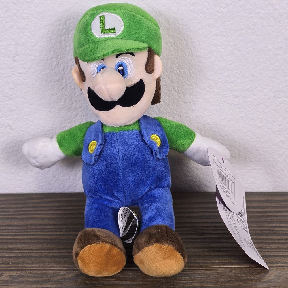 Super Mario Bros: Luigi 8" Plush - With Tags